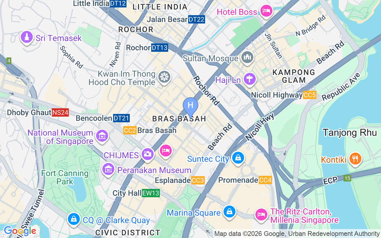 Map showing Frasers House, a Luxury Collection Hotel, Singapore