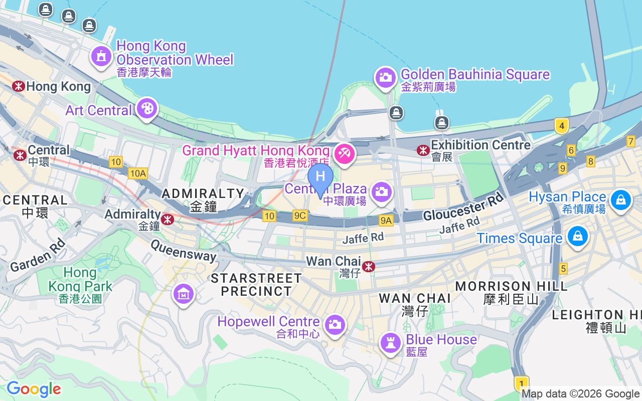 Map showing The Harbourview