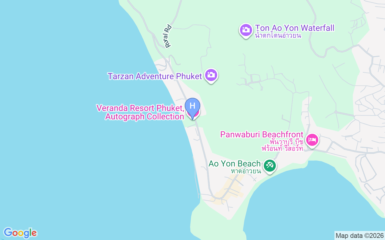 Map showing Veranda Resort Phuket, Autograph Collection