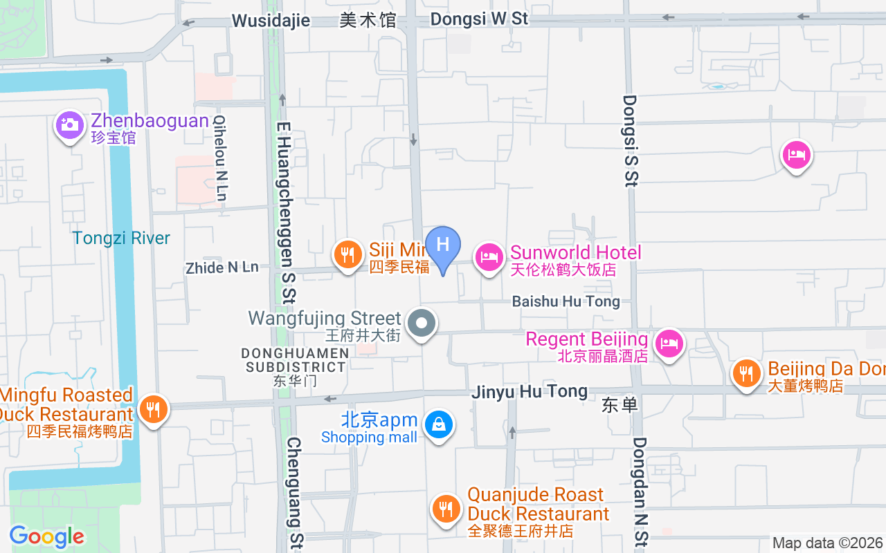 Map showing Sunworld Dynasty Hotel