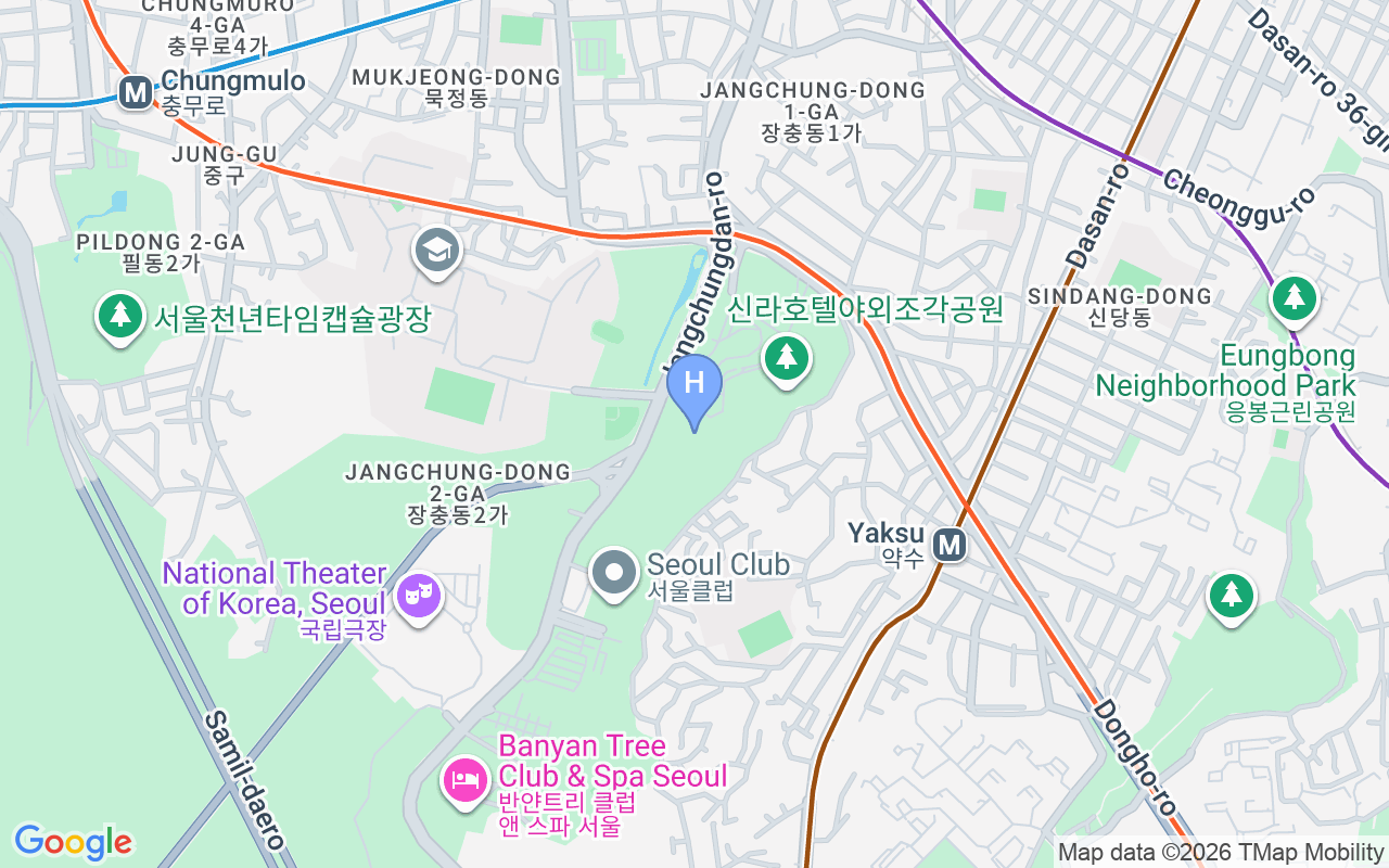 Map showing THE SHILLA Seoul